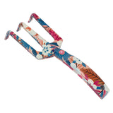 Garden tool set including garden shovel, three-tine rake, pruning shears, and protective gloves