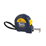 Steel tape measure, metric (imperial) dual-brake buckle