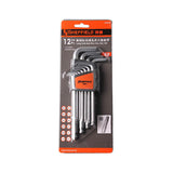 12-piece set of imperial hexagonal wrench set, ball head torx screwdriver, hexagonal wrench