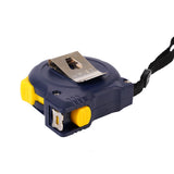 Steel tape measure, metric (imperial) dual-brake buckle