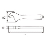 Adjustable wrench, multi-functional adjustable wrench, industrial-grade large-sized adjustable wrench