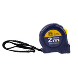 Steel tape measure, metric (imperial) dual-brake buckle